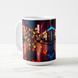 Electric Rainfall Nightscape Coffee Mug
