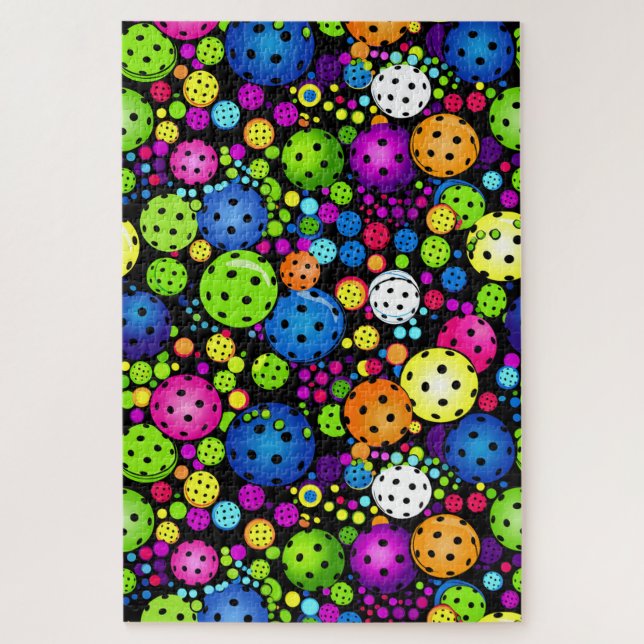 Electric Rally Pickleball Jigsaw Puzzle (Vertical)