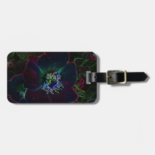 Electric Rose Luggage Tag