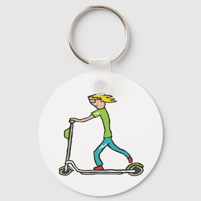 Electric Scooter Key Ring (Front)