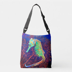 Electric Seahorse Crossbody Bag
