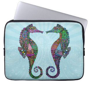 Electric Seahorse Neoprene Laptop Sleeve