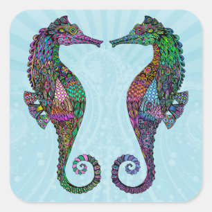 Electric Seahorse Stickers