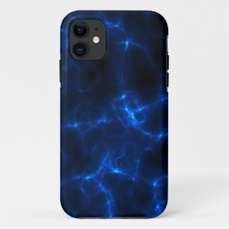 Electric Shock in Dark Blue iPhone 11 Case