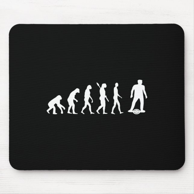 Electric Skateboard Evolution Monowheel Onewheel F Mouse Pad (Front)