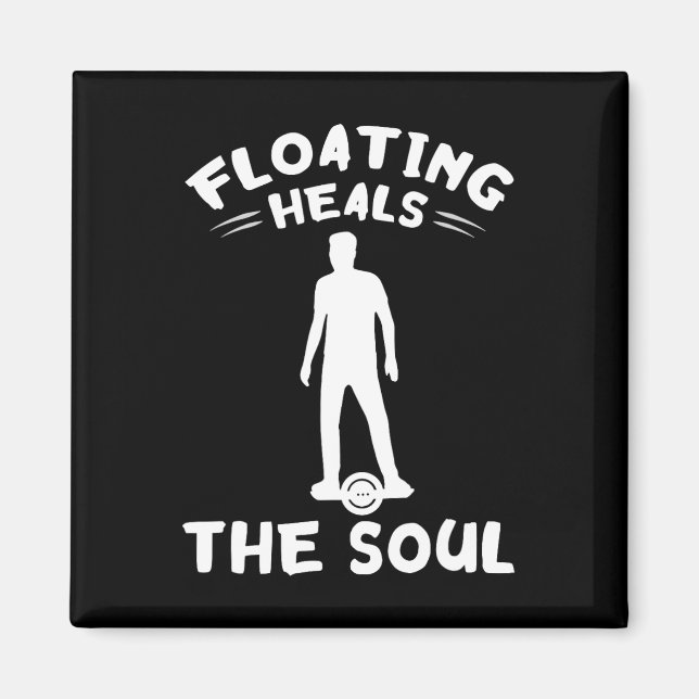 Electric Skateboard Floating Heals One Wheel Skate Magnet (Front)