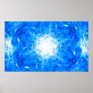 Electric Snowflake Poster