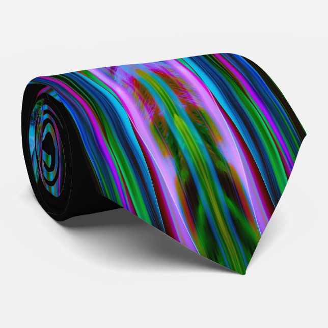 Electric Spectrum Art Tie (Rolled)