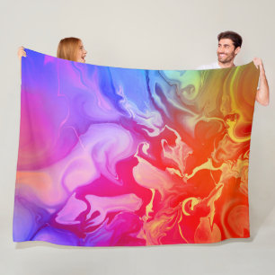Electric Spectrum in Motion Fleece Blanket