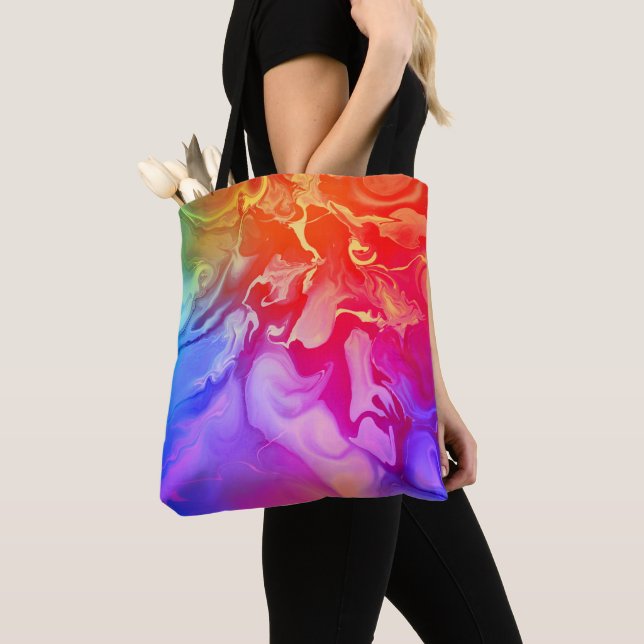 Electric Spectrum in Motion Tote Bag (Close Up)