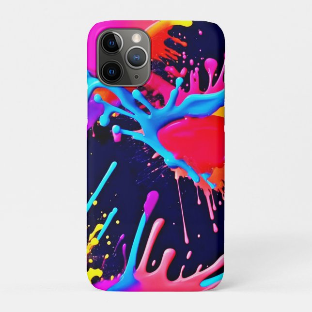 Electric Splashes of Vivid Colours Case-Mate iPhone Case (Back)