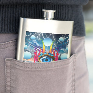 Electric Storm Hip Flask