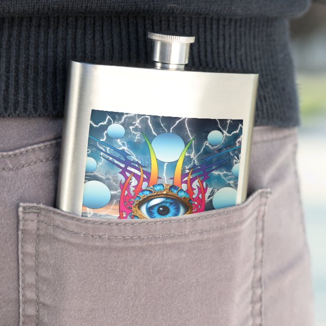 Electric Storm Hip Flask (In Situ)