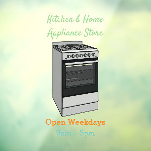Electric stove cartoon illustration