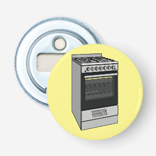Electric stove cartoon illustration bottle opener