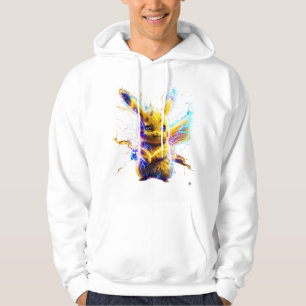 Electric Surge Pikachu - Hyper-Realistic Neon Thun Hoodie