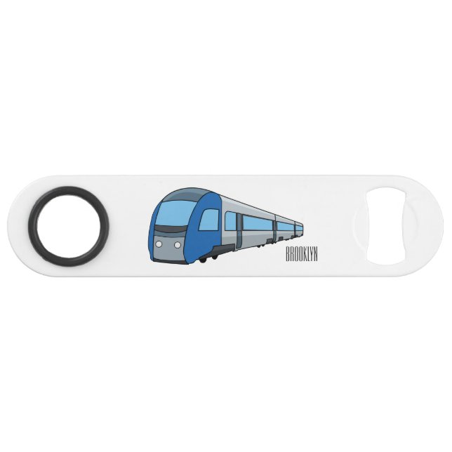 Electric train cartoon illustration (Front (Horizontal))