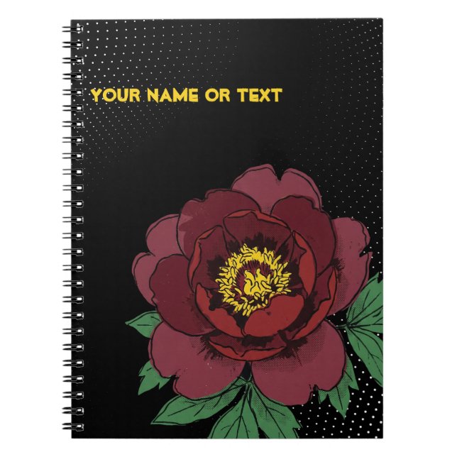 Electric Tree Peony: The Pop-Art Delavay Notebook (Front)