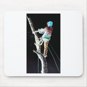 Electric Tree Surgeon Arborist chainsaw Mouse Pad