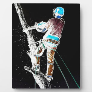 Electric  Tree Surgeon Arborist chainsaw Plaque