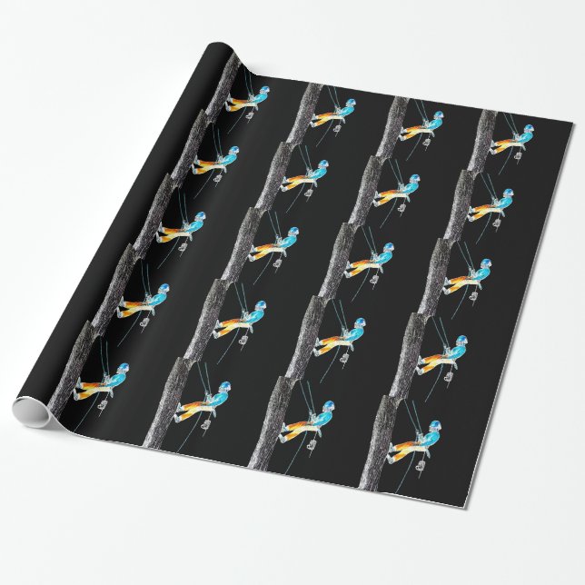 Electric  Tree Surgeon Arborist chainsaw Wrapping Paper (Unrolled)