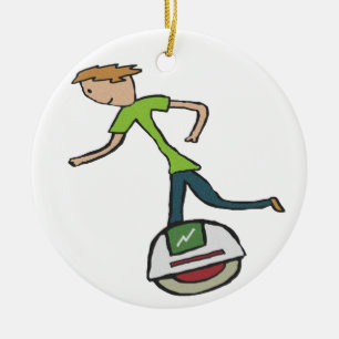 Electric Unicycle EUC Ceramic Ornament