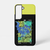 Electric Up Batman Running Through Typography