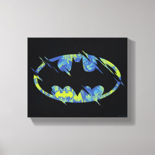 Electric Up Batman Symbol Canvas Print