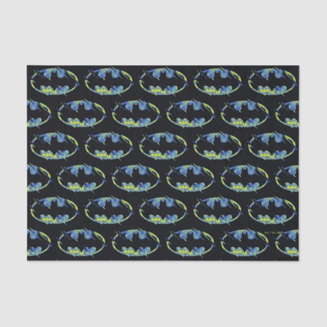 Electric Up Batman Symbol Tissue Paper (Front)