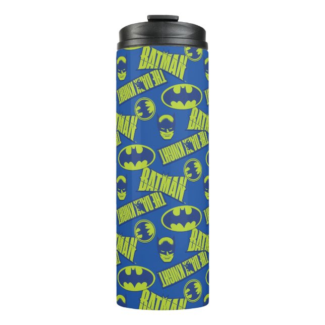 Electric Up Batman - The Dark Knight Pattern Thermal Tumbler (Front)