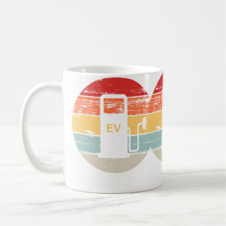 Electric Vehicle Charging Station Sunset Electric  Coffee Mug
