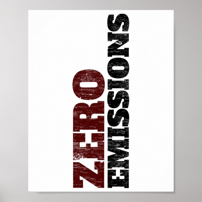 Electric Vehicle Zero Emissions Ev Car Driver Elec Poster (Front)