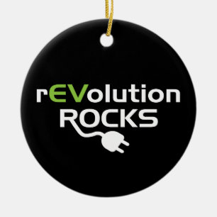 Electric Vehicles Rocks - EV Ceramic Tree Decoration