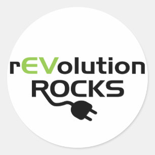Electric Vehicles Rocks - EV Classic Round Sticker
