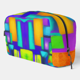 Electric Vibes Dreams Stylish Vintage Abstract Art Dopp Kit