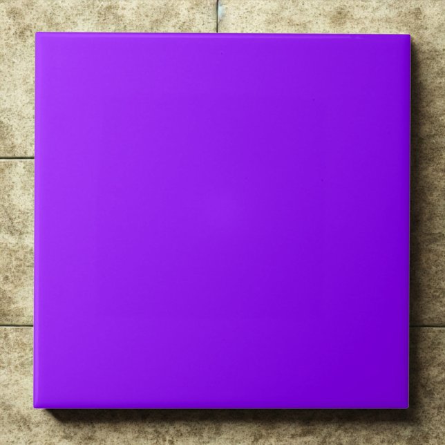 Electric Violet #8f00ff Bold, Vivid, Futuristic Ceramic Tile (Creator Uploaded)