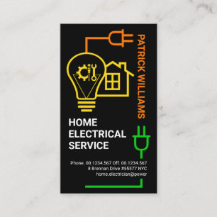 Electric Wiring Circuit Board Electrician Business Card