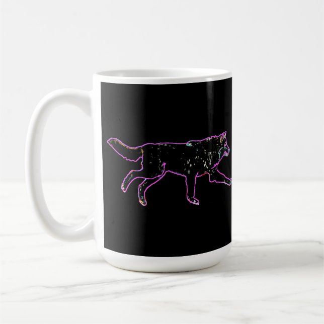 Electric Wolf Coffee Mug (Left)