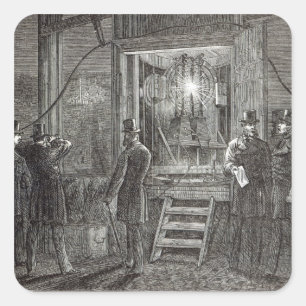 Electrical apparatus for the Clock Tower Square Sticker