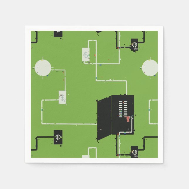 Electrical Circuits Paper Napkin (Front)