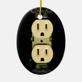 Electrical contractor outlet electricians business ceramic ornament