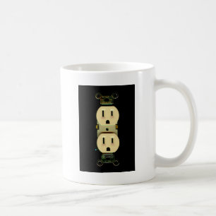 Electrical contractor outlet electricians business coffee mug