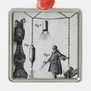 Electrical discharge of bodies metal tree decoration