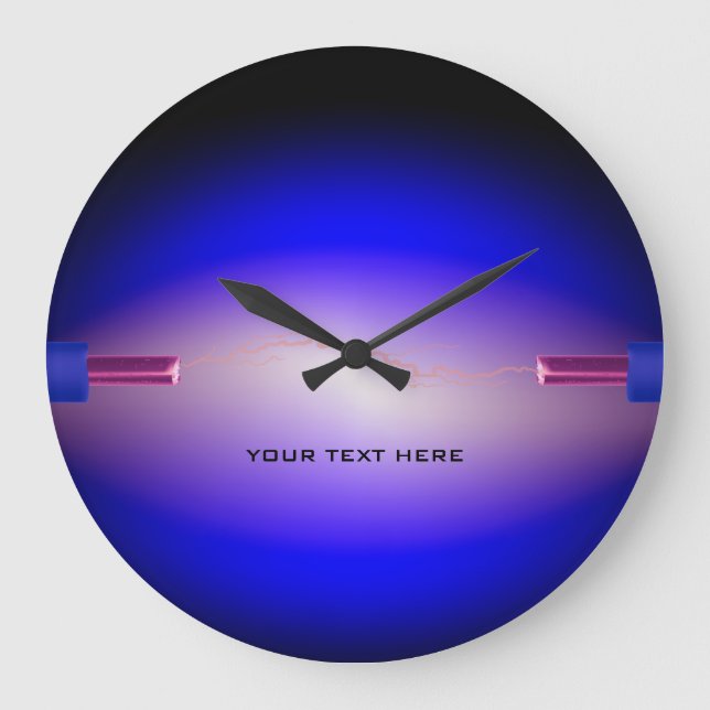 Electrical Electrician Business Wall Clock (Front)