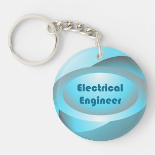 Electrical Engineer Blue Key Ring