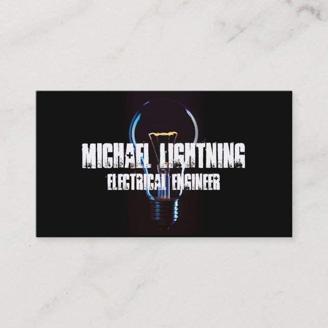 Electrical Engineer Business Cards (Front)