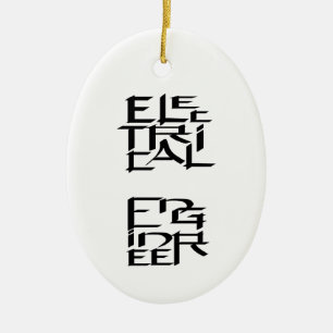 Electrical Engineer Character Ceramic Ornament