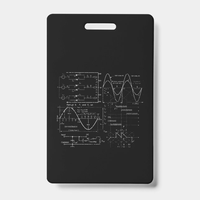 Electrical Engineer Electrician Unique Gift ID Badge (Front)