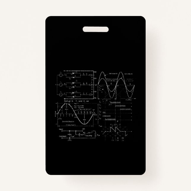 Electrical Engineer Electrician Unique Gift ID Badge (Front)