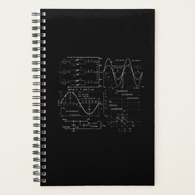 Electrical Engineer Electrician Unique Gift Planner (Front)